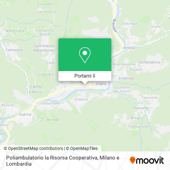 Mappa Poliambulatorio la Risorsa Cooperativa