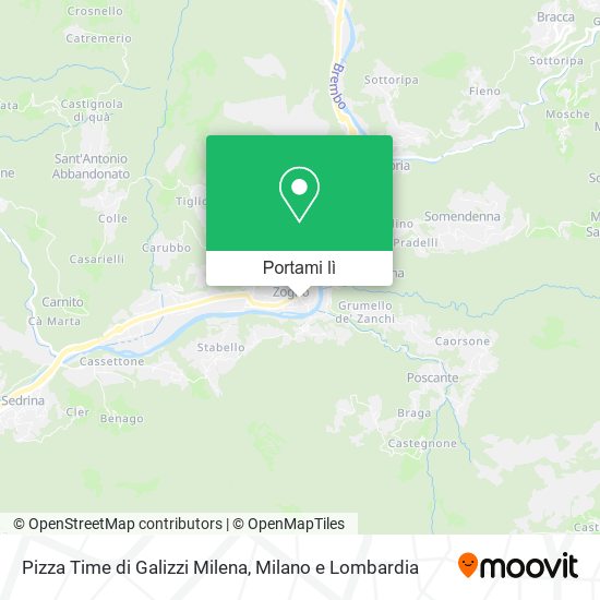 Mappa Pizza Time di Galizzi Milena