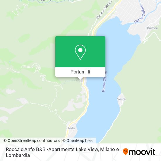 Mappa Rocca d'Anfo B&B -Apartments Lake View