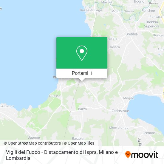 Mappa Vigili del Fuoco - Distaccamento di Ispra