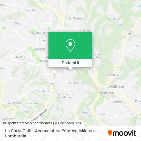 Mappa La Corte Caffi - Acconciature Estetica