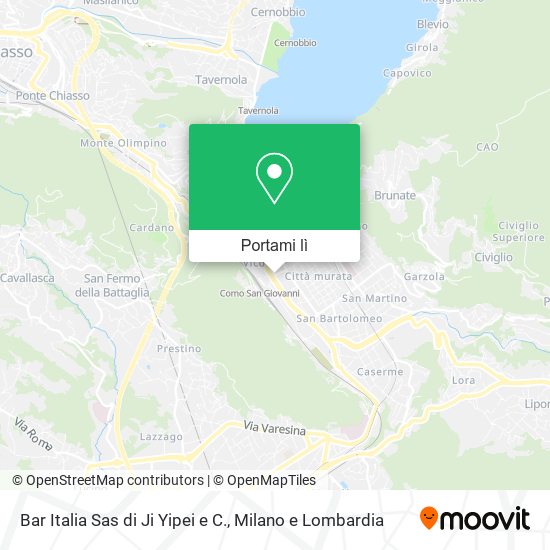 Mappa Bar Italia Sas di Ji Yipei e C.