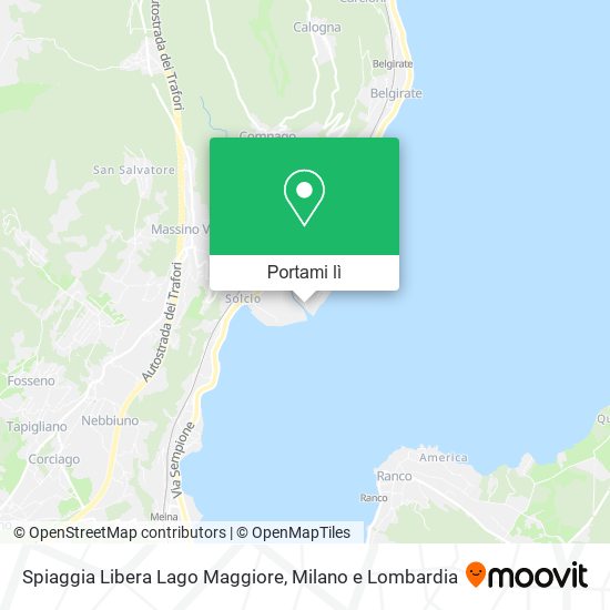 Mappa Spiaggia Libera Lago Maggiore