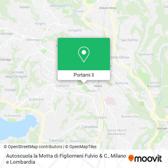 Mappa Autoscuola la Motta di Figliomeni Fulvio & C.