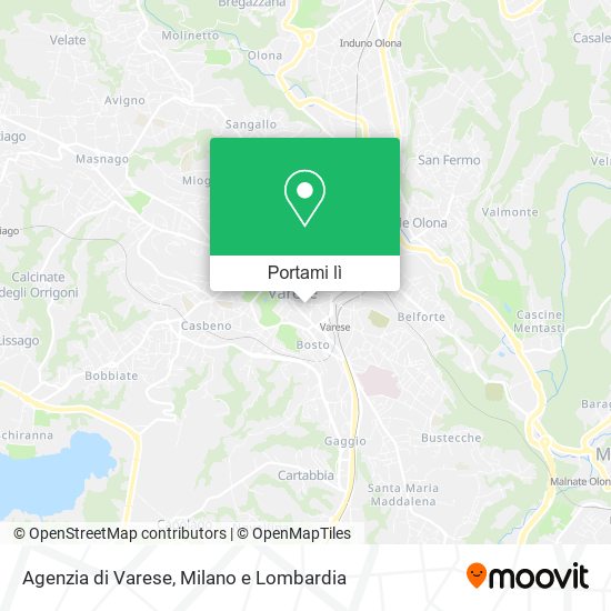 Mappa Agenzia di Varese