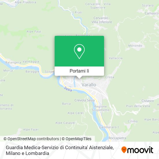 Mappa Guardia Medica-Servizio di Continuita' Aistenziale