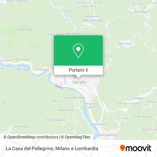 Mappa La Casa del Pellegrino