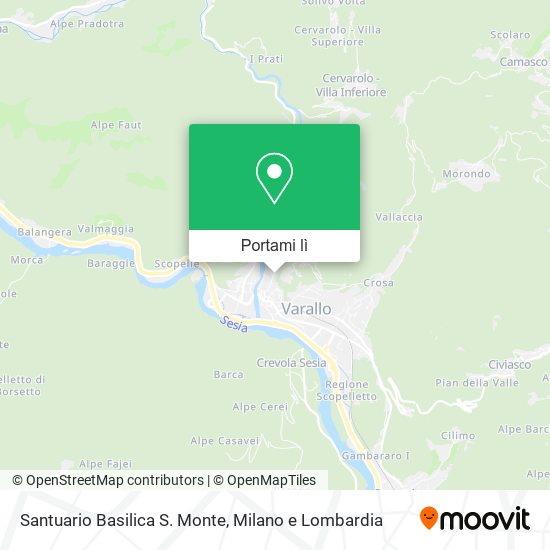 Mappa Santuario Basilica S. Monte