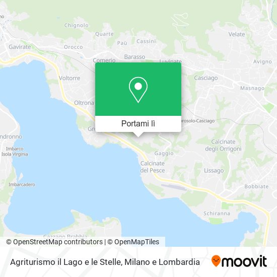 Mappa Agriturismo il Lago e le Stelle