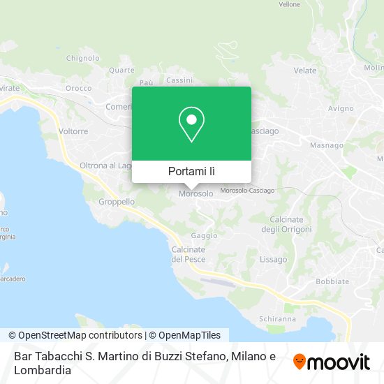 Mappa Bar Tabacchi S. Martino di Buzzi Stefano