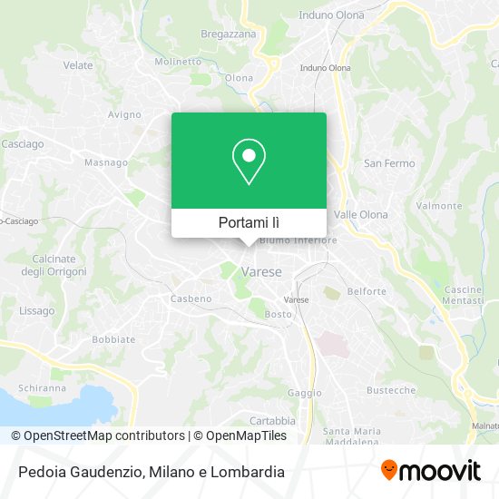 Mappa Pedoia Gaudenzio