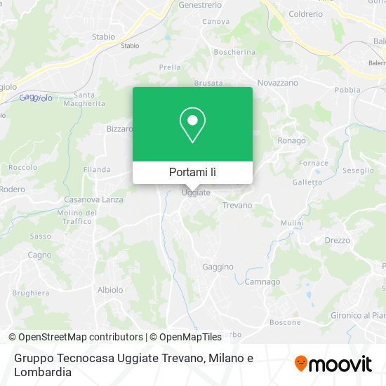 Mappa Gruppo Tecnocasa Uggiate Trevano