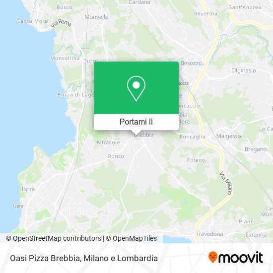 Mappa Oasi Pizza Brebbia