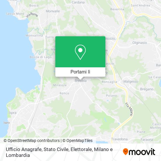 Mappa Ufficio Anagrafe, Stato Civile, Elettorale