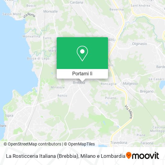 Mappa La Rosticceria Italiana (Brebbia)