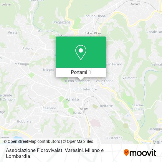 Mappa Associazione Florovivaisti Varesini