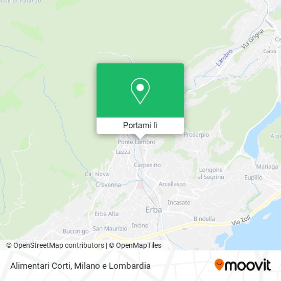 Mappa Alimentari Corti