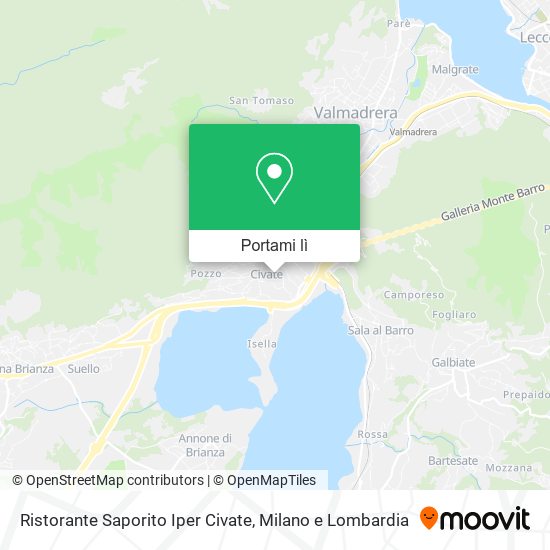 Mappa Ristorante Saporito Iper Civate