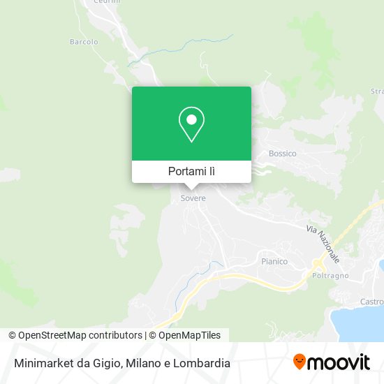 Mappa Minimarket da Gigio