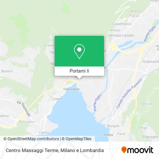 Mappa Centro Massaggi Terme