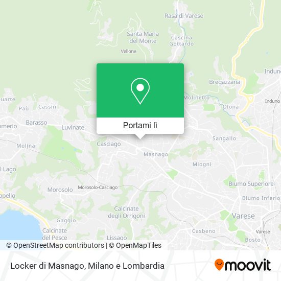 Mappa Locker di Masnago