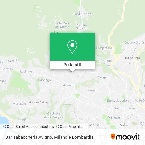 Mappa Bar Tabaccheria Avigno
