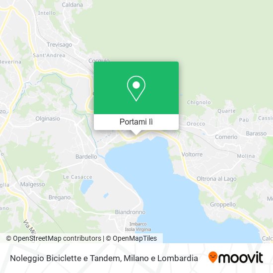 Mappa Noleggio Biciclette e Tandem