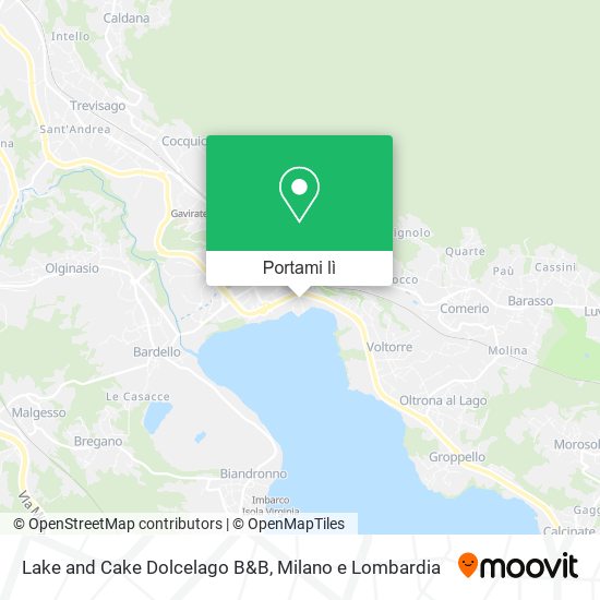 Mappa Lake and Cake Dolcelago B&B