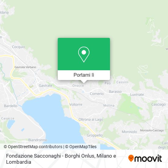 Mappa Fondazione Sacconaghi - Borghi Onlus