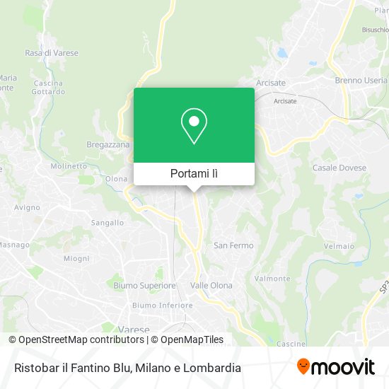 Mappa Ristobar il Fantino Blu