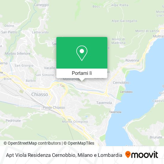 Mappa Apt Viola Residenza Cernobbio