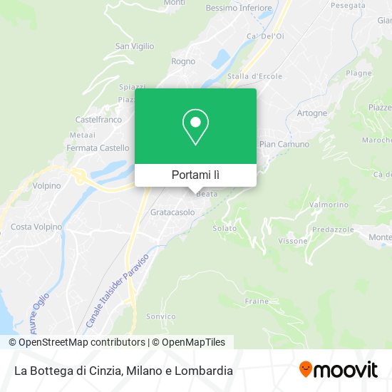 Mappa La Bottega di Cinzia