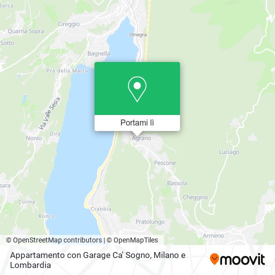 Mappa Appartamento con Garage Ca' Sogno