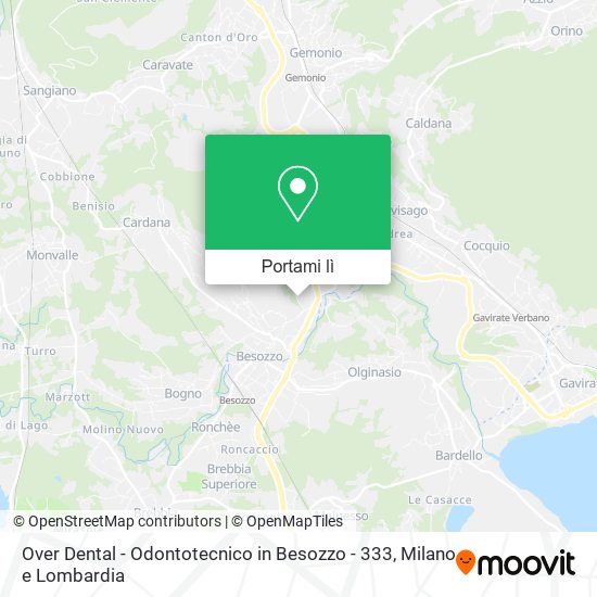 Mappa Over Dental - Odontotecnico in Besozzo - 333