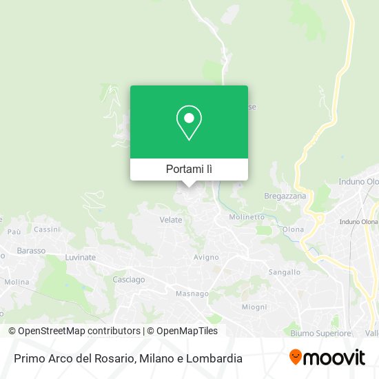 Mappa Primo Arco del Rosario