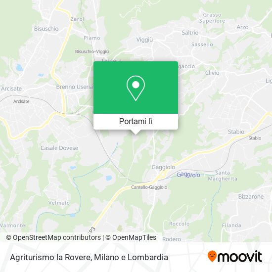 Mappa Agriturismo la Rovere