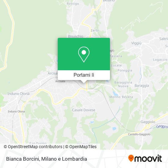 Mappa Bianca Borcini