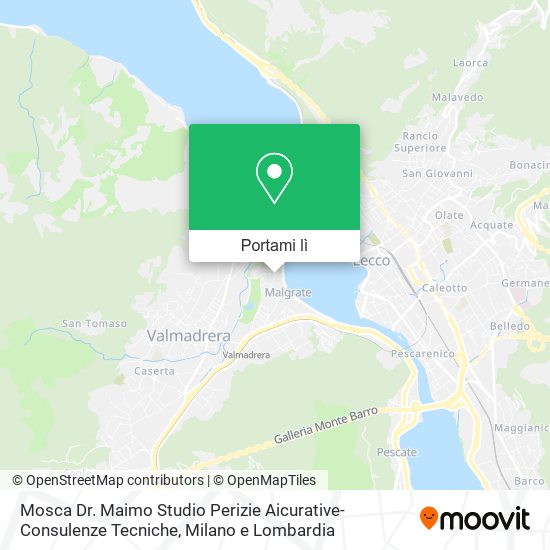 Mappa Mosca Dr. Maimo Studio Perizie Aicurative-Consulenze Tecniche