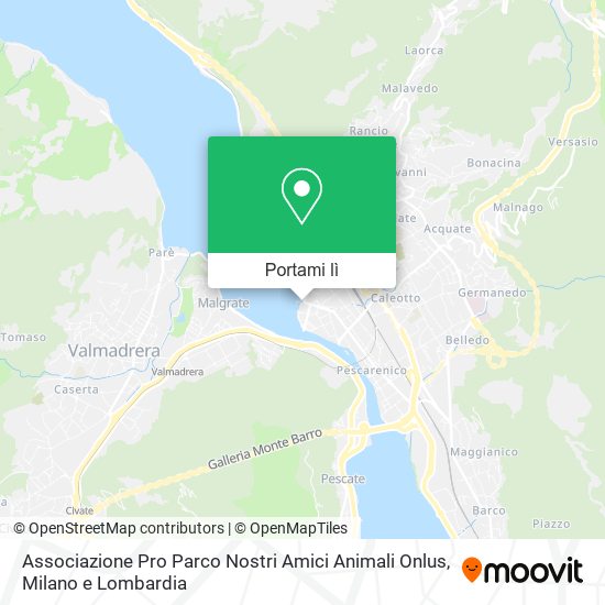 Mappa Associazione Pro Parco Nostri Amici Animali Onlus