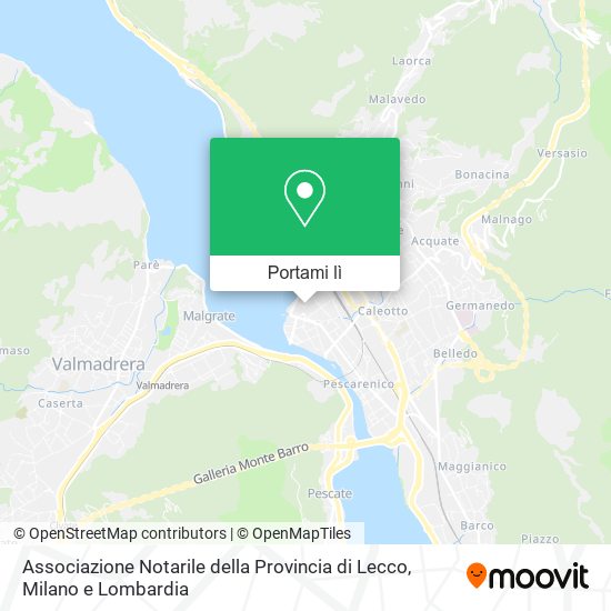 Mappa Associazione Notarile della Provincia di Lecco