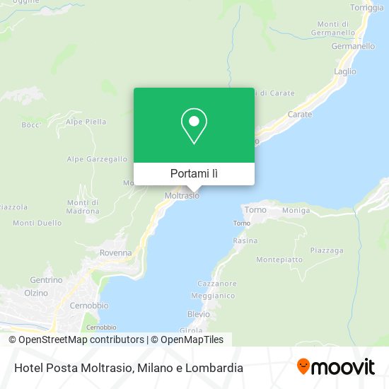 Mappa Hotel Posta Moltrasio