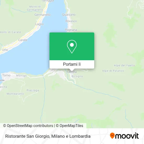 Mappa Ristorante San Giorgio