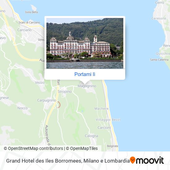 Mappa Grand Hotel des Iles Borromees