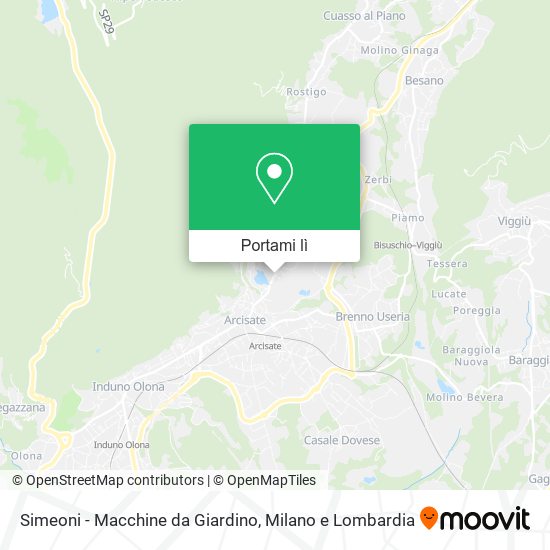 Mappa Simeoni - Macchine da Giardino