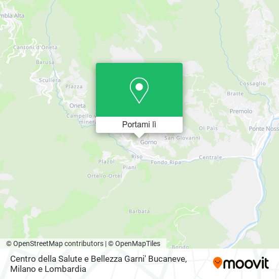 Mappa Centro della Salute e Bellezza Garni' Bucaneve