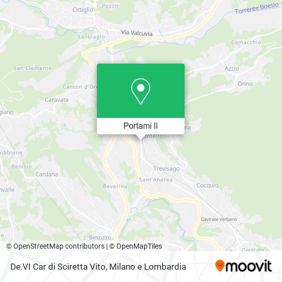 Mappa De.VI Car di Sciretta Vito