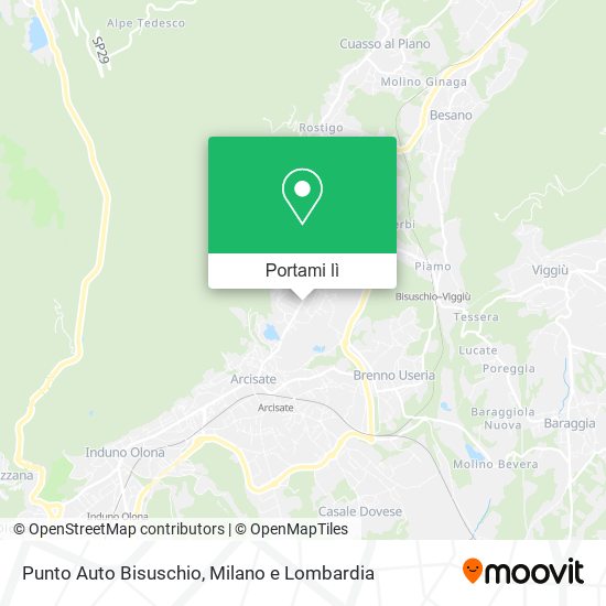 Mappa Punto Auto Bisuschio
