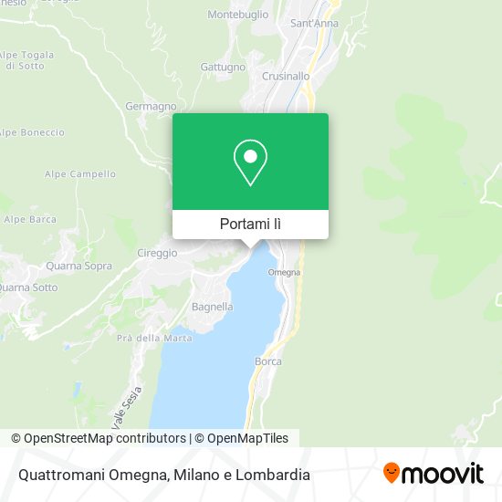 Mappa Quattromani Omegna