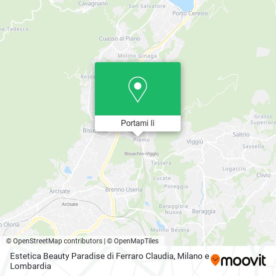 Mappa Estetica Beauty Paradise di Ferraro Claudia