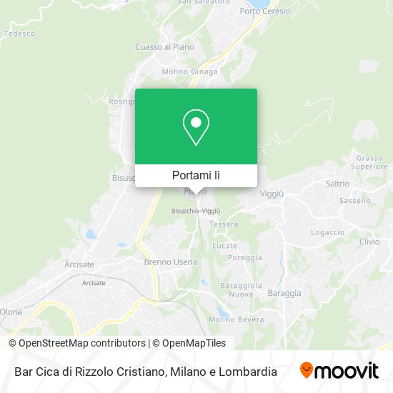 Mappa Bar Cica di Rizzolo Cristiano